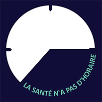 La santé n'a pas d'horaire Logo