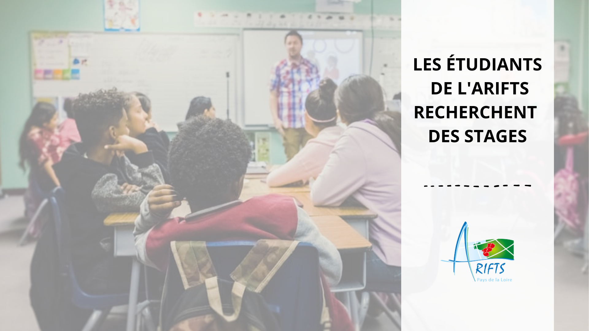 Les étudiants de première année en formation à l'ARIFTS dans les filières Assistant.e de Service Social et Educateur.rice Spécialisé.e recherchent des structures pour les accueillir en stage