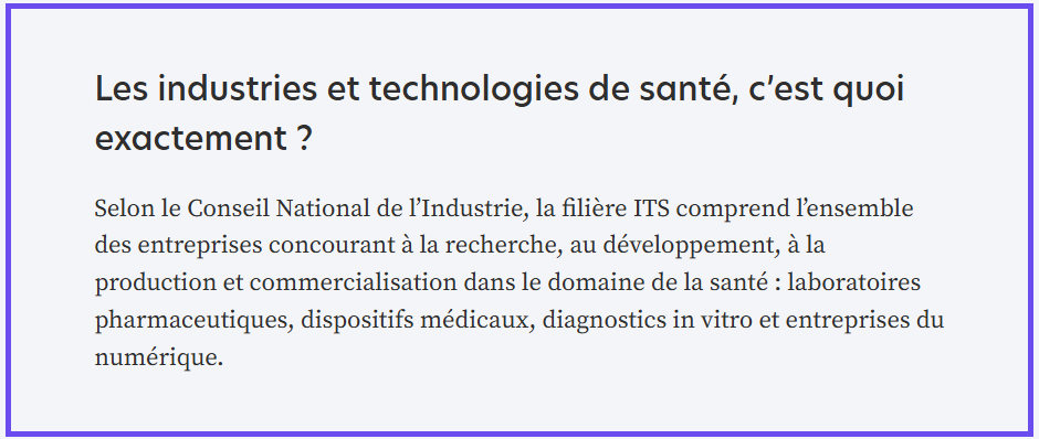 Les industries et technologies de santé, c’est quoi exactement ?