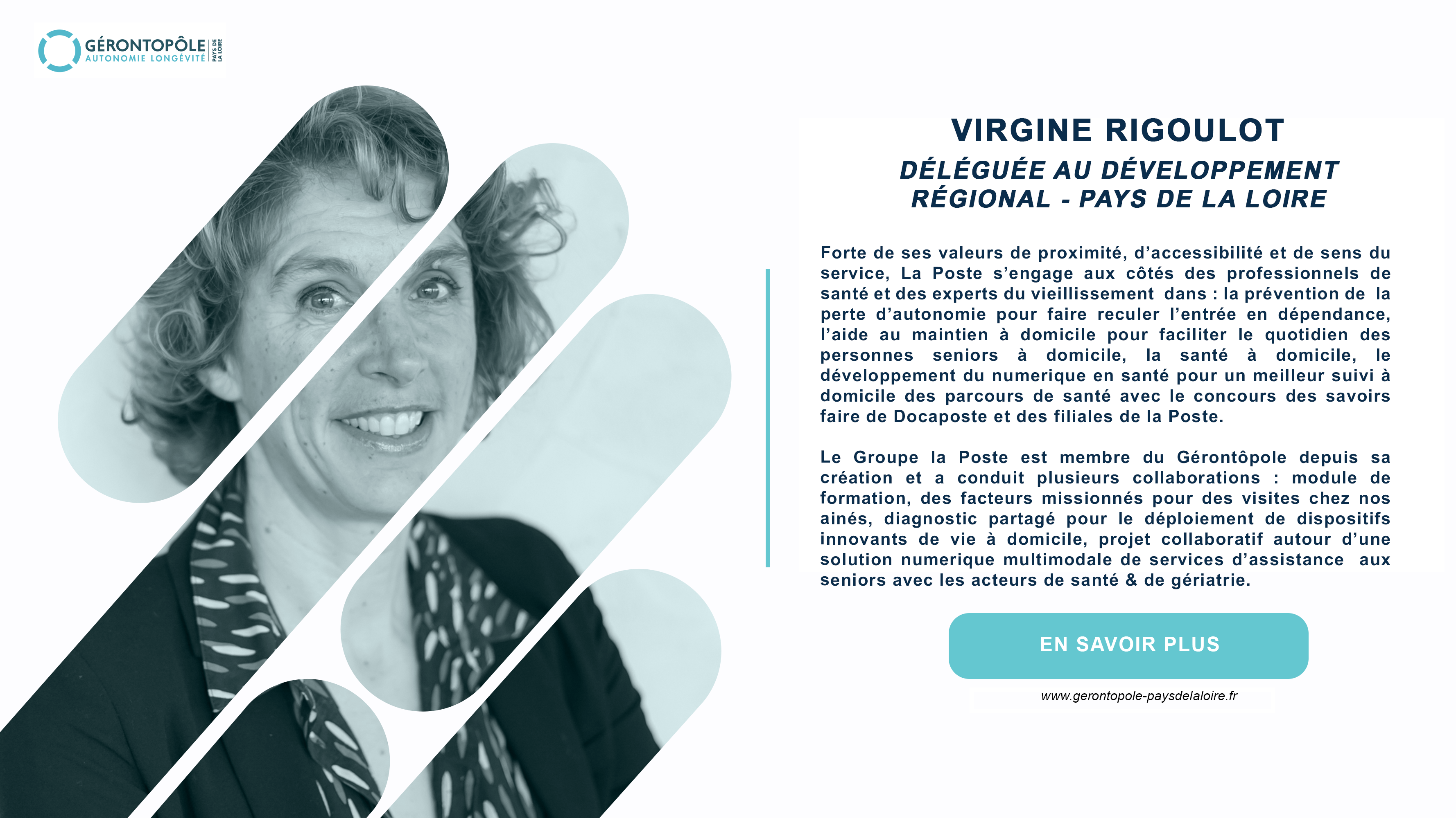 PRÉSENTATION DES MEMBRES DU CONSEIL D'ADMINISTRATION DU GÉRONTOPÔLE : MADAME VIRGINIE RIGOULOT