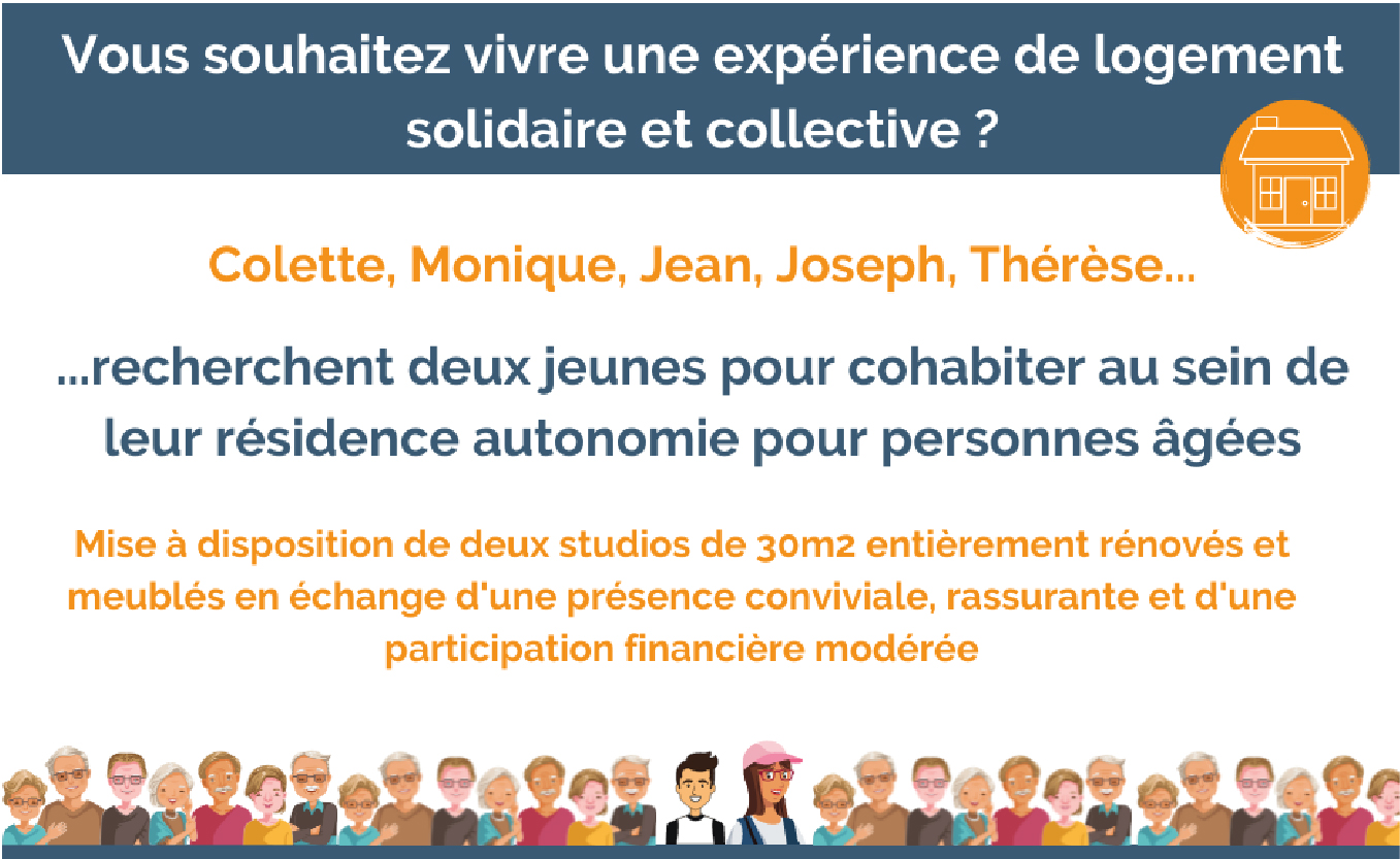 Vous souhaitez vivre une expérience de logement solidaire et collective ? La résidence Paul Delmet recherche deux jeunes volontaires.