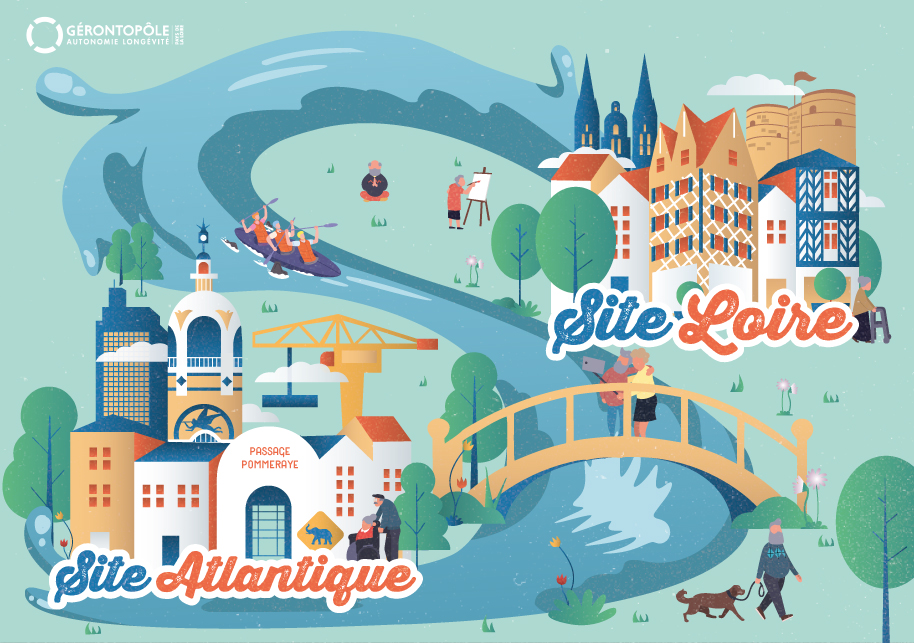 Visuel Gérontopôle Atlantique / Loire