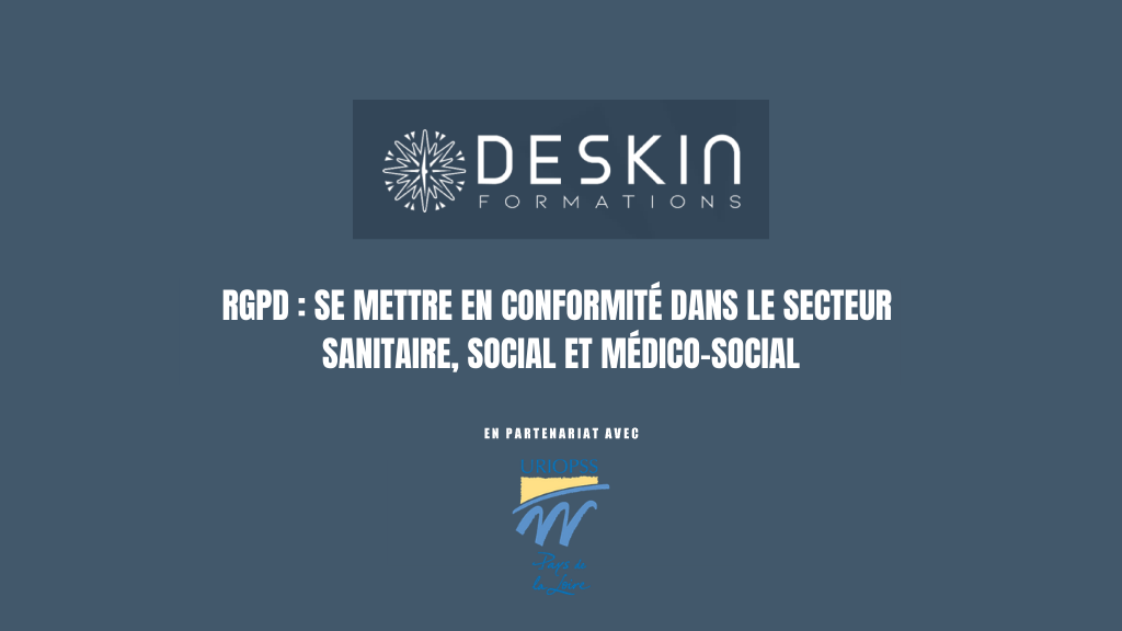 Formation RGPD - se mettre en conformité dans le secteur sanitaire, social et médico-social