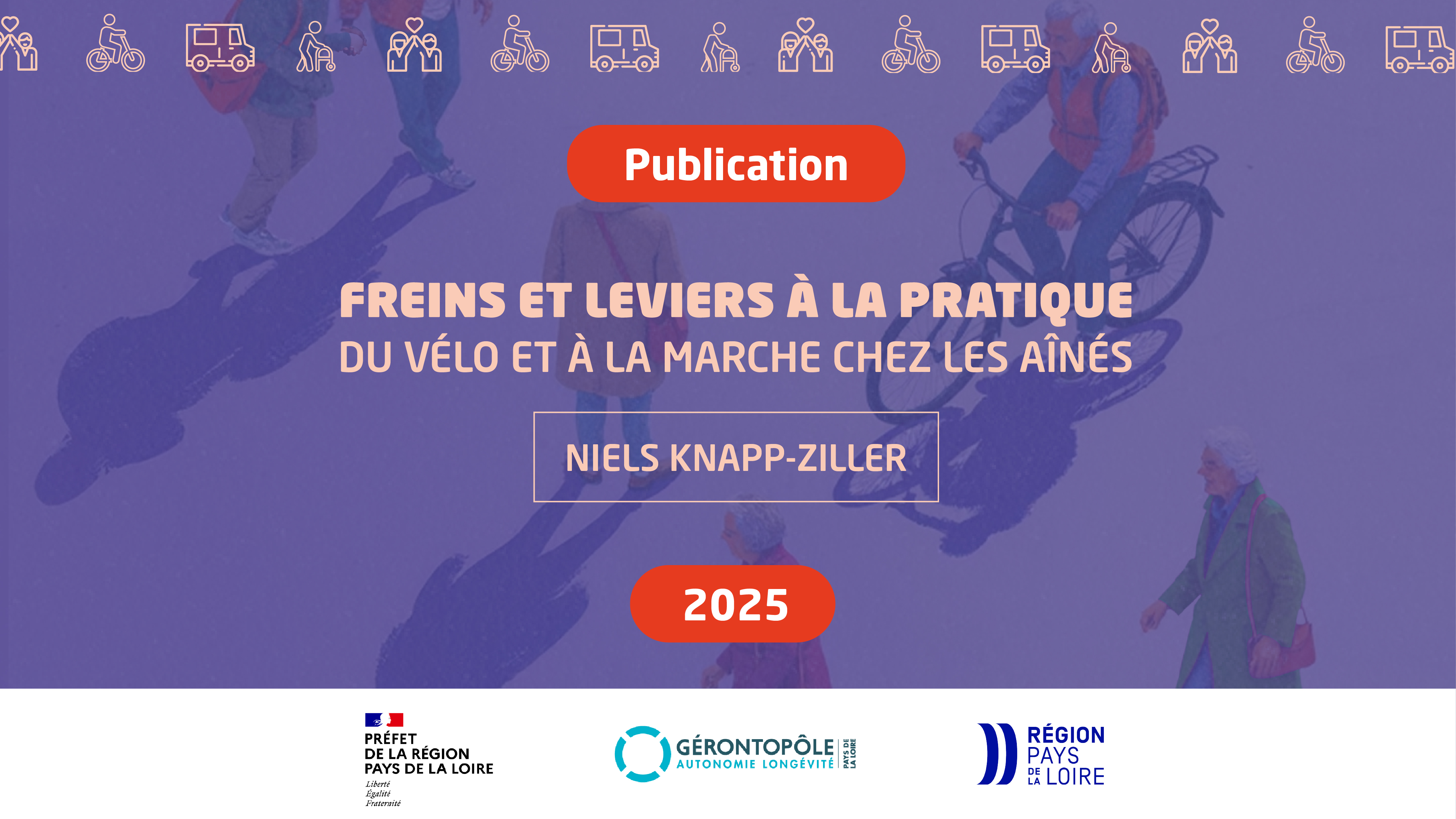Visuel publication Freins et leviers à la marche et au vélo chez les aînés