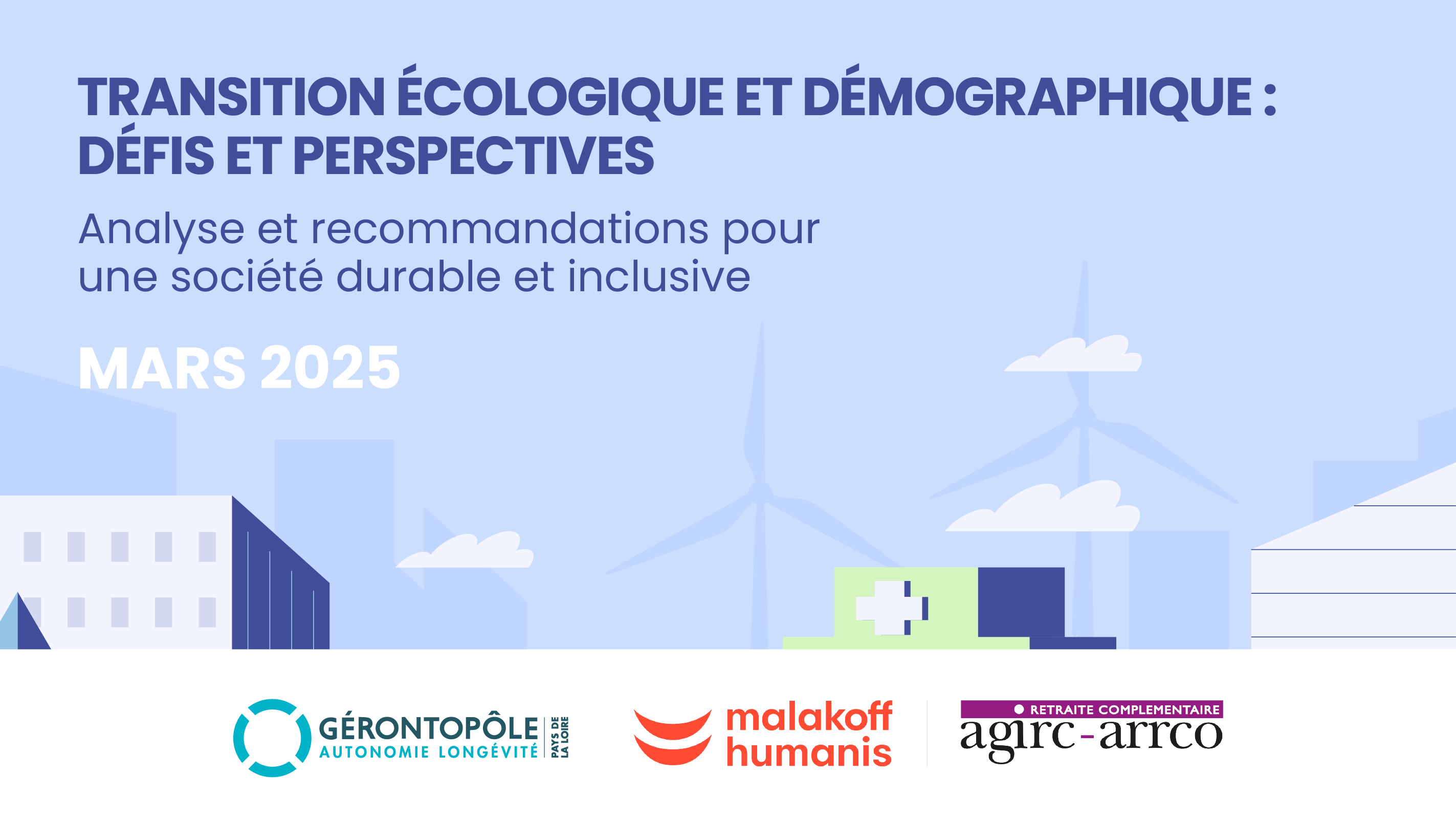 visuel de l'étude : "Transition écologique et démographique : défis et perspectives"