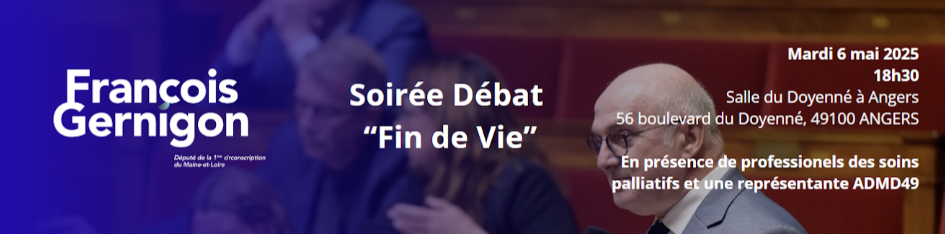 Visuel de la soirée débat sur la fin de vie