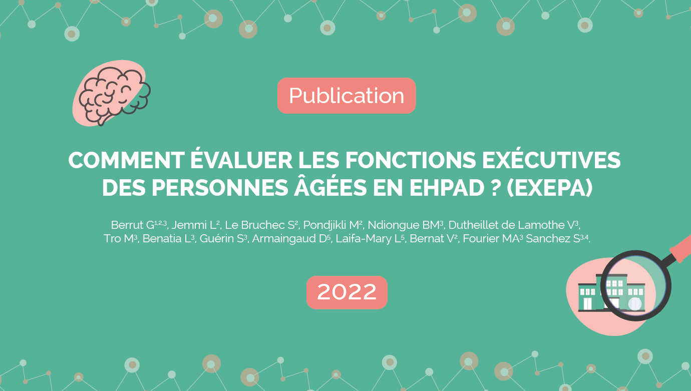 L’évaluation des fonctions exécutives, ainsi que les moyens de les stimuler et de les préserver sont au cœur des enjeux pour le maintien d’un niveau d’autonomie fonctionnelle chez la personne âgée, mais également lors de la perte de cette autonomie fonctionnelle et lors de l’entrée dans une situation de dépendance et/ou une démence.