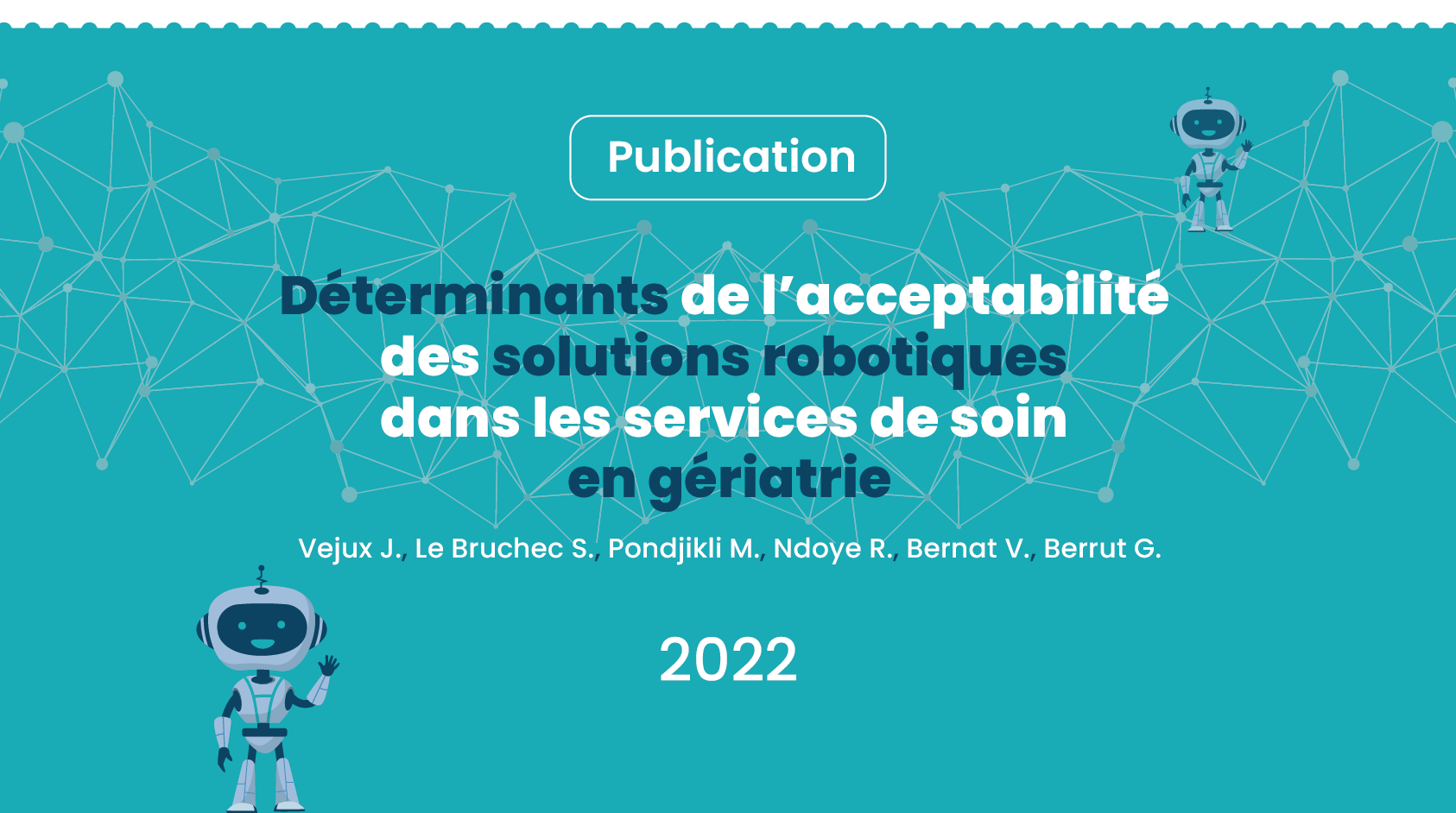Les études menées sur les bénéfices de l'usage des robots dans le domaine médical ont montré, non seulement un impact positif sur les résidents, mais également sur les soignants, diminuant leur sentiment de « burn-out » et générant un sentiment d’apaisement.