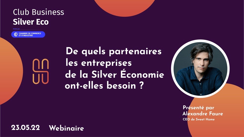 Le Club Business Silver Eco vous donne rendez-vous lundi 23 mai pour son prochain webinaire sur les partenariats de l'économie des personnes âgées.