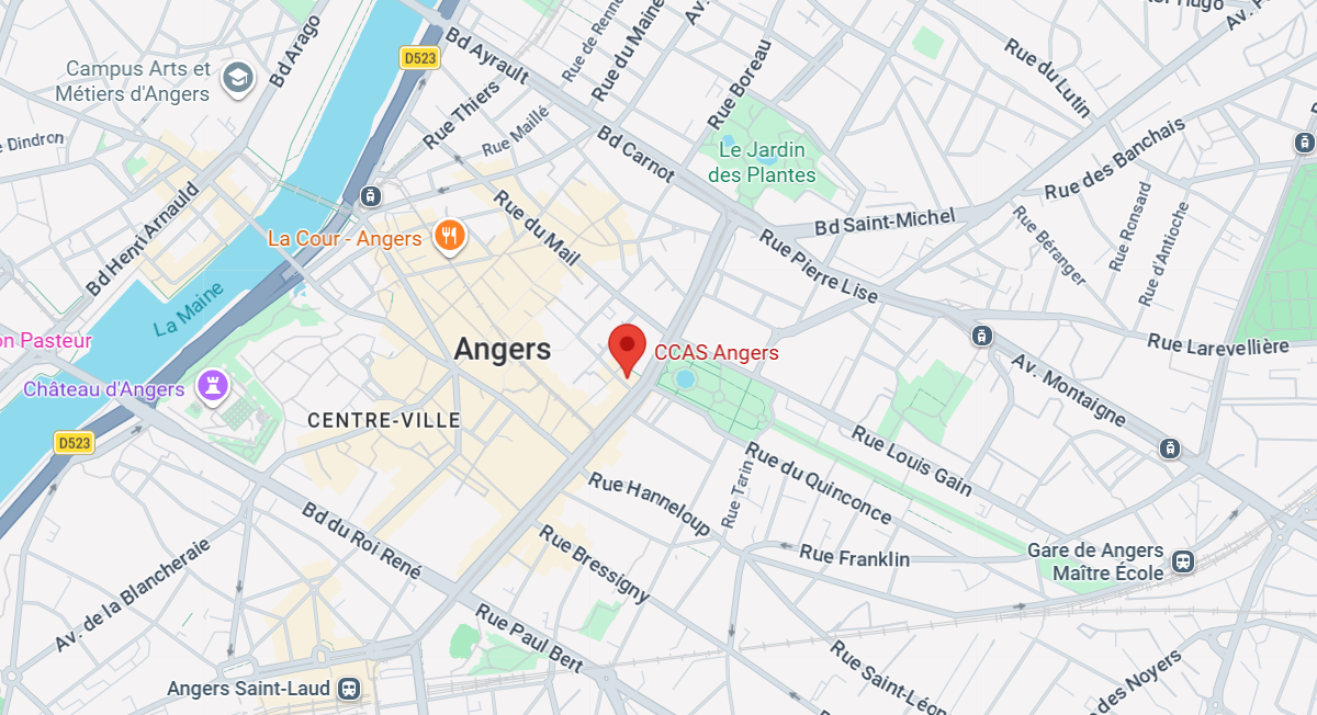 Carte CCAS Angers