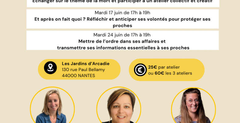 Visuel : "Cycle d'ateliers : Parler de la mort ne fait pas mourir !"