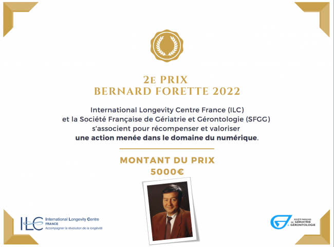 ILC France et la Société Française de Gériatrie et Gérontologie (SFGG) s’associent pour proposer la 2e édition du Prix Bernard Forette.