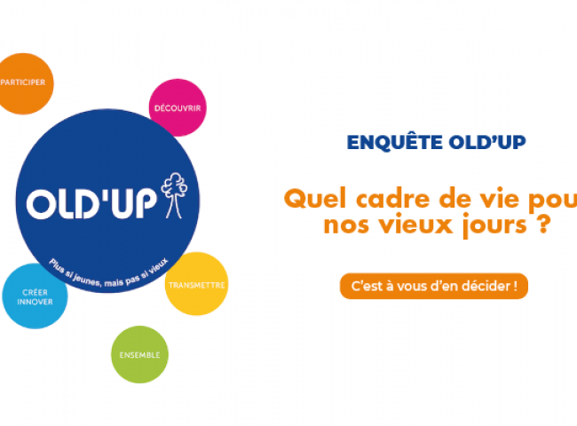 L'association OLD'UP lance une grande enquête sur le cadre de vie des personnes âgées, c'est le moment de faire entendre votre voix !