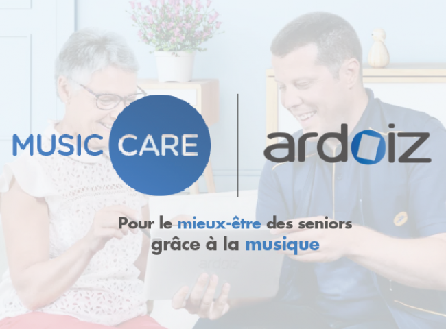Un partenariat innovant entre la tablette Ardoiz et Music Care pour proposer des soins par la musique !