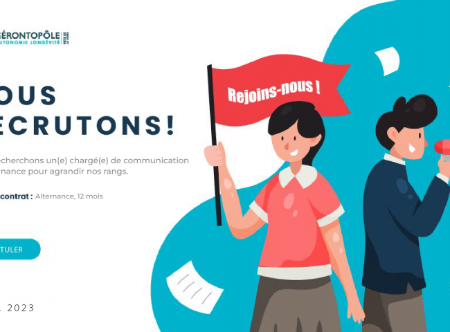 Le Gérontopôle des Pays de la Loire est à la recherche de sa/son futur(e) chargé(e) de communication !