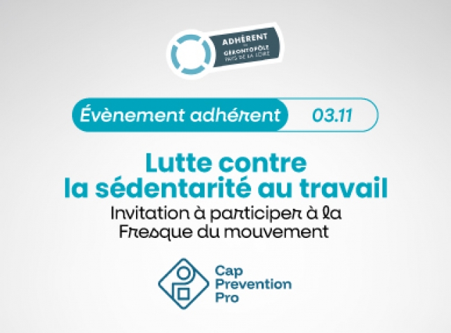 Évènement adhérent Gérontopôle des Pays de la Loire | Lutte contre la sédentarité au travail (Cap Prévention Pro)