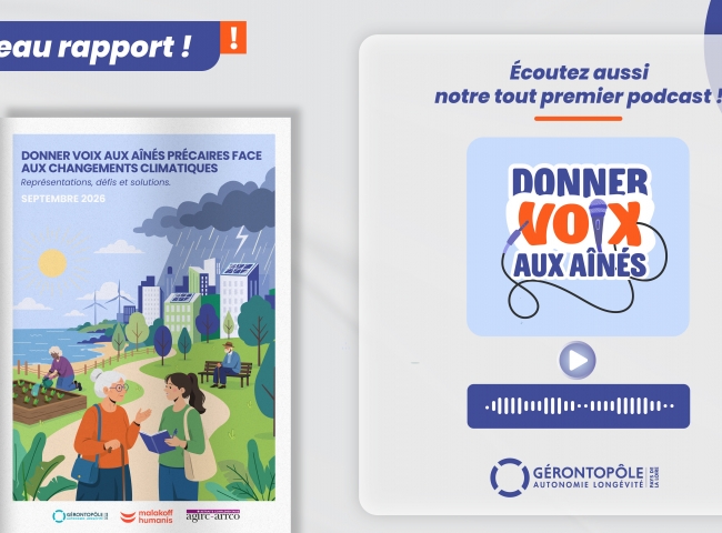 Donner voix aux aînés précaires face aux changements climatiques Gérontopôle