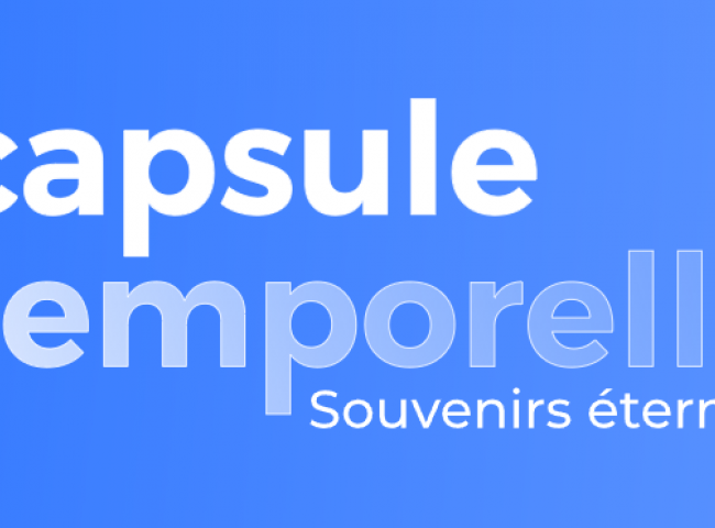 Lancement du site capsuletemporelle.fr