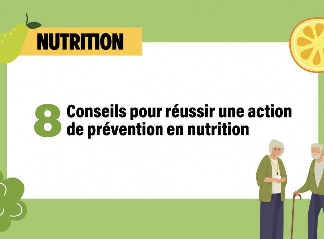 Visuel synthèse actions de prévention sur la nutrition des personnes âgées CNSA / UGF