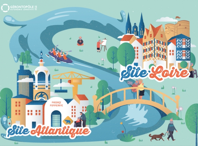 Visuel Gérontopôle Atlantique / Loire