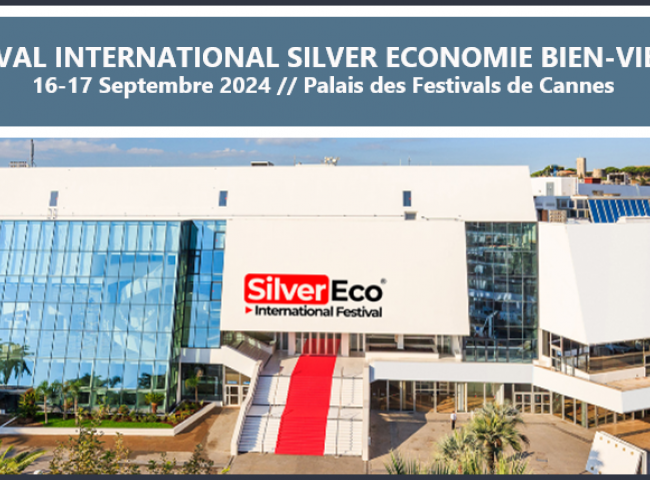 Visuel du festival international Silver Economie bien-vieillir